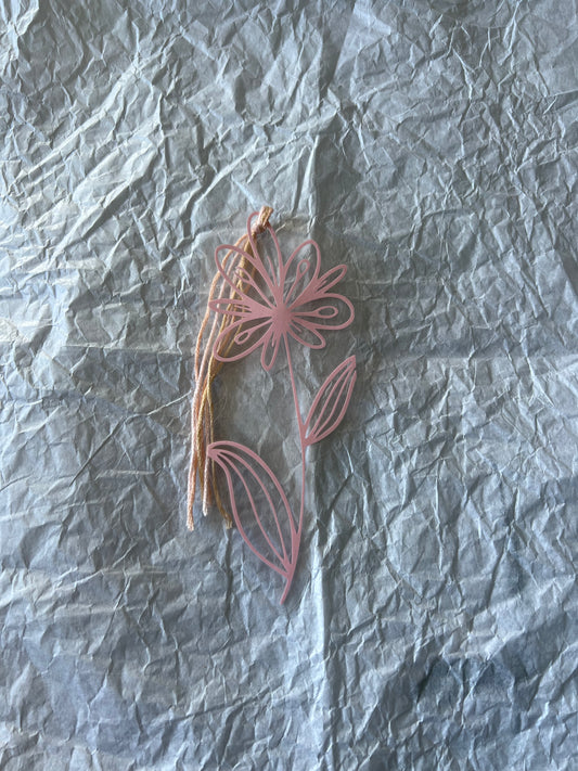 Floral Bookmarks with Tassels