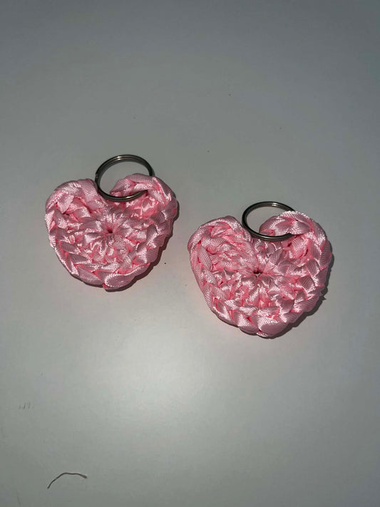 Ribbon Heart Keyrings