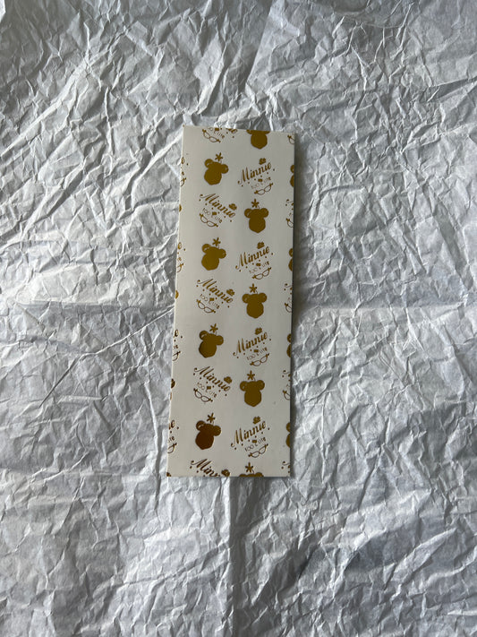 Girl Mouse Foil Bookmarks