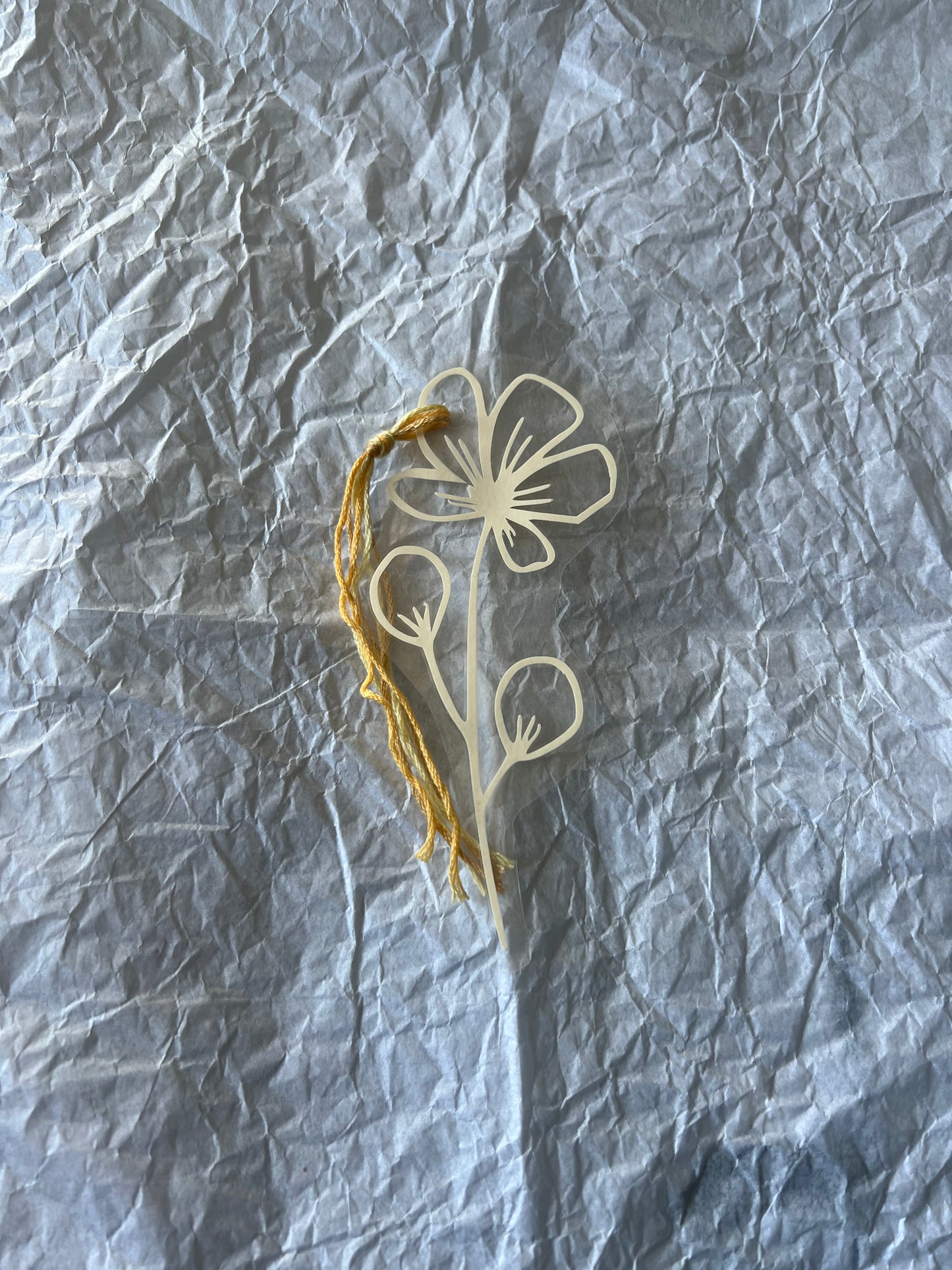 Floral Bookmarks with Tassels