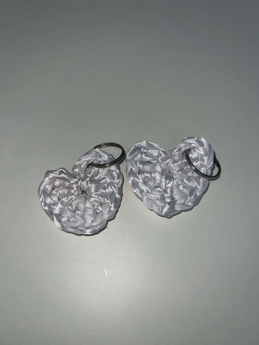 Ribbon Heart Keyrings