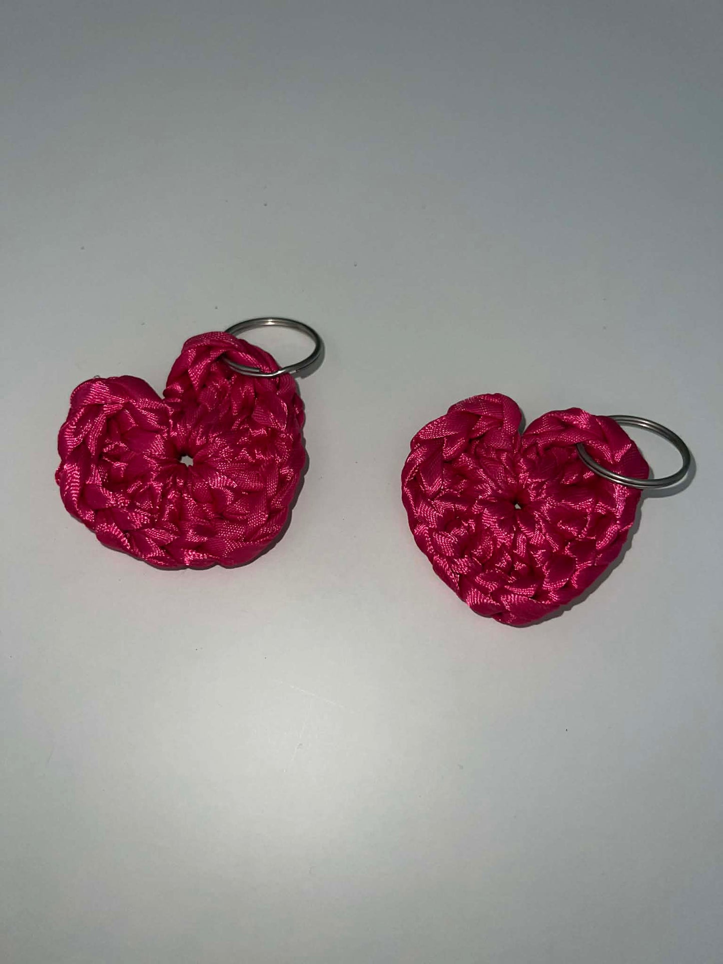 Ribbon Heart Keyrings