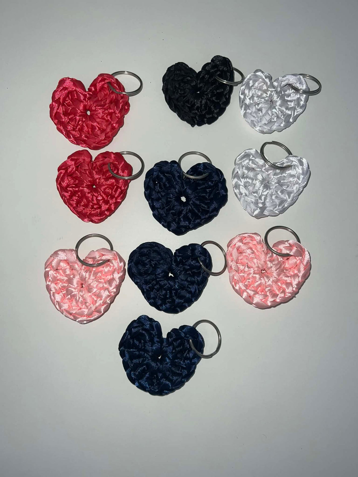 Ribbon Heart Keyrings